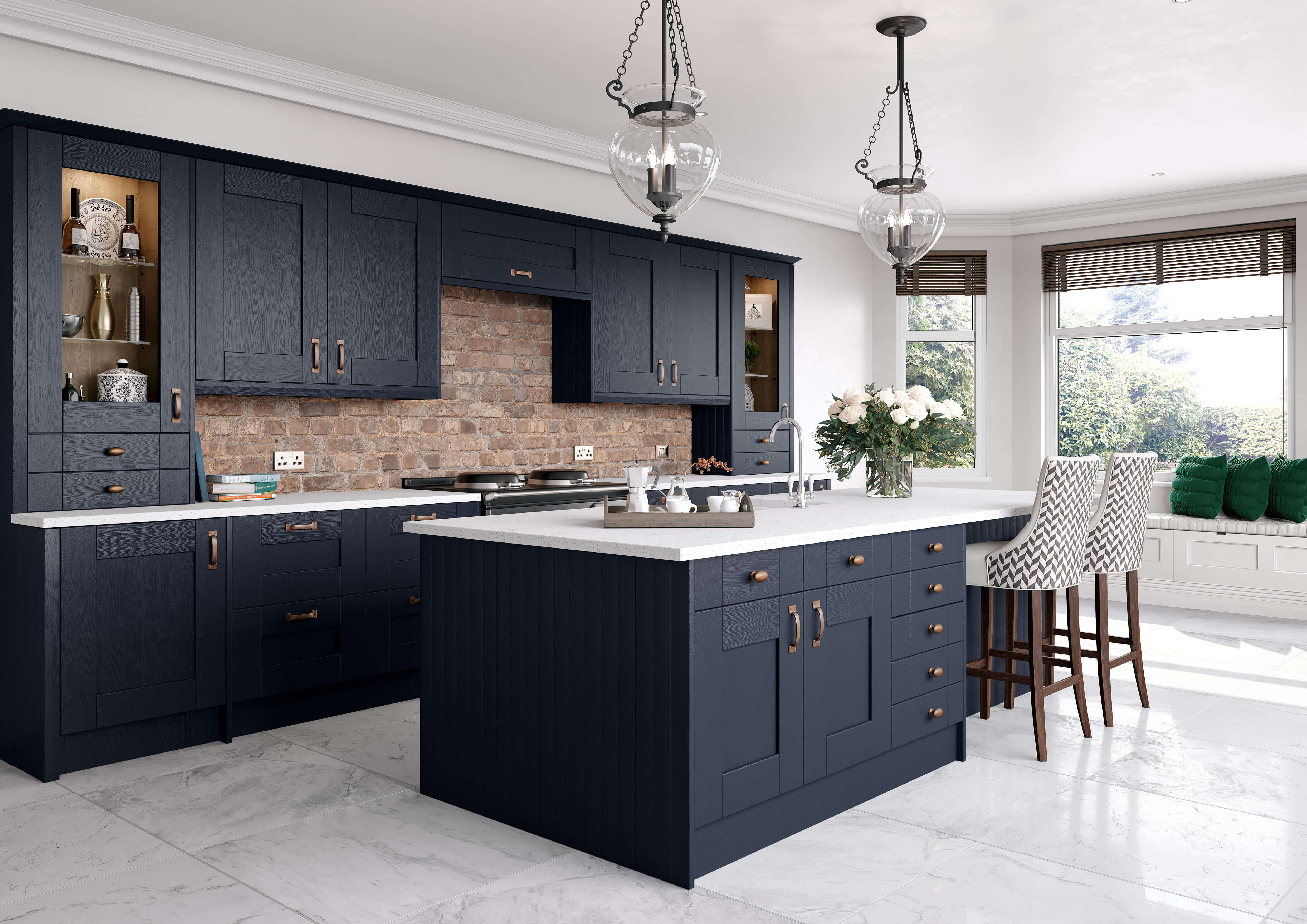 Cartmel Shaker Indigo Kitchen Door Traditional Kitchen Doors Kitchenin   XqMHT Kitchenin Cartmel Indigo Kitchen 